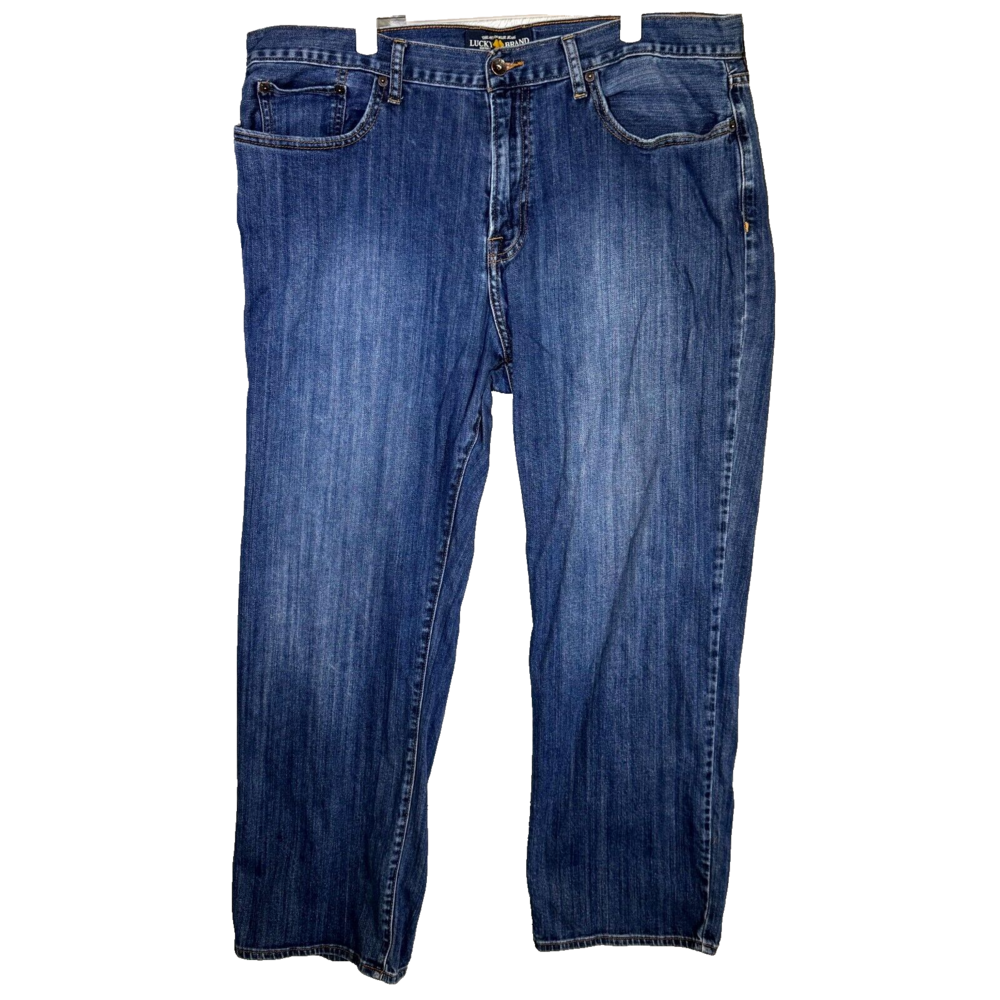 Lucky Brand 361 Jeans Men 40X30 Blue Denim Vintage Straight Leg Mid-Rise Stretch
